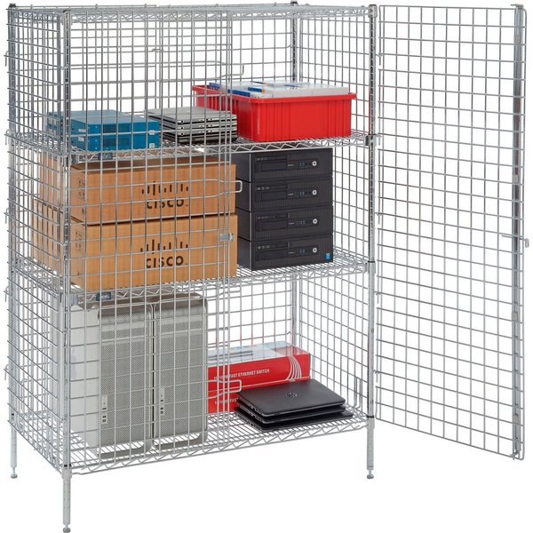 Nexel Poly-Z-Brite, Security Shelving Unit, 2 Quick Adjust Shelves, 36W x 18D x 66H SU1836ZPS2